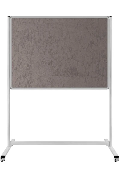 Panda 120x180 Cm Kumaş Kaplı Kumaşlı Pano Tekerlekli Ayaklı Sabit Tek Taraflı ürün görseli 1