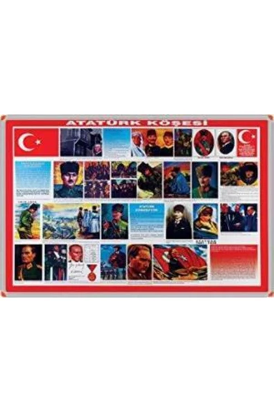 erykitap Panda Atatürk Köşesi Metal Çerçeveli 70x100 Pan501 ürün görseli 1