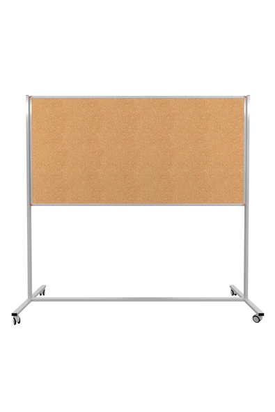 Panda 120X180 CM SABİT TEK TARAFLI- TEKERLEKLİ  AYAKLI MANTAR PANO-PAN173 ürün görseli 1