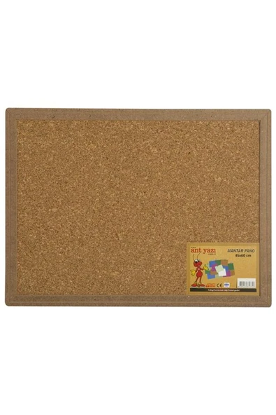 ANT YAZI Duvara Monte Mantar Pano Ahşap Çerçeve 45x60 ürün görseli 1