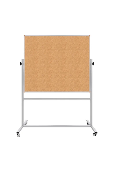Panda 120X140 CM ÇİFT TARAFLI 360 DÖNERLİ TEKERLEKLİ MOBİL MANTAR PANO-PAN177 ürün görseli 1