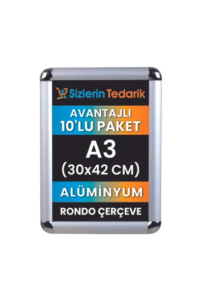Turkuazpano A3 Alüminyum Rondo Çerçeve 10 Adet ürün görseli 1