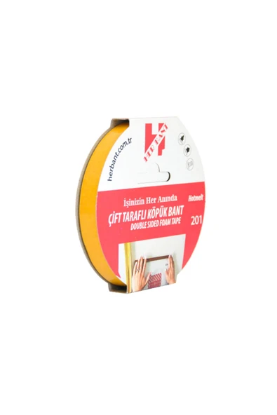 her bant Herbant Çift Taraflı Köpük Bant (asma Bandı) Askılı 18mm X 5 Metre Sp3511 ürün görseli 1
