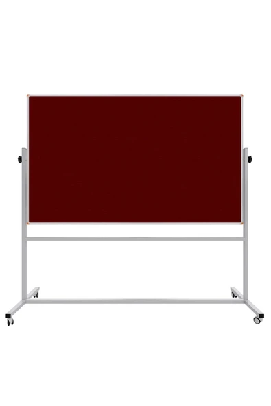 Panda 120x200 Cm Kumaş Kaplı Pano Çift Taraflı Mobil 360 Dönerli Tekerlekli ürün görseli 1