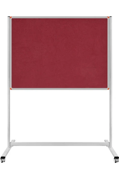 Panda 90x120 Cm Kumaş Kaplı Kumaşlı Pano Tekerlekli Ayaklı Sabit Tek Taraflı ürün görseli 1
