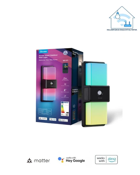 Govee Dış Mekan Hareket Sensörlü Duvar Aydınlatması IP65 H7078CD1 ürün görseli 1