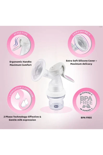 Chicco Natural Feeling Manuel Göğüs Pompası - Resim 2