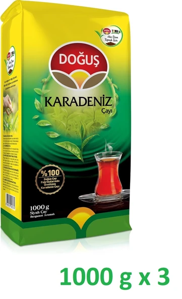 Doğuş Karadeniz Çay 1000 Gr x 3 adet ürün görseli 1