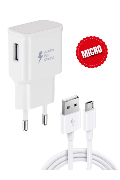 Tntech 12w 2.1a Usb Micro Girişli Adaptör Ve Kablo Hızlı Şarj Aleti Seti Tn-c02 ürün görseli 1