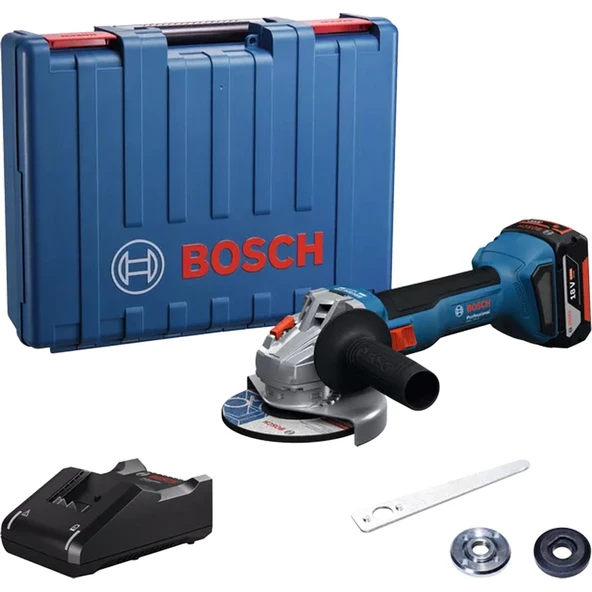 Bosch GWS 18V-8 Tek Akülü Avuç Taşlama Makinası 4Ah 125m - 06019N9021 ürün görseli 1