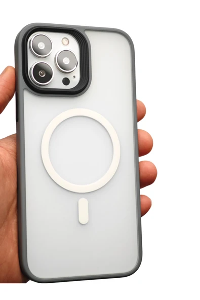 Tech&bello accessories iphone 15 Pro Max Uyumlu Kılıf Magsafe uyumlu Kamera çıkıntılı Mat Lüx Kapak ürün görseli 1