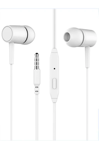Tntech Jack Girişli Silikonlu Mikrofonlu Kablolu Kulakiçi Kulaklık 3.5 mm TN-H02 ürün görseli 1
