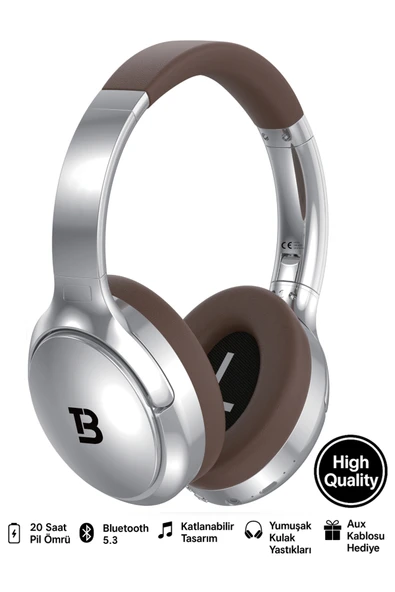 Tech&bello accessories Kablosuz Kulaküstü Bluetooth Kulaklık Stereo-Mikrofon-aux HK-033 ürün görseli 1