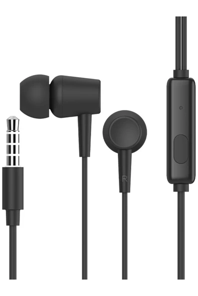 Tntech Jack Girişli Silikonlu Mikrofonlu Kablolu Kulakiçi Kulaklık 3.5 mm TN-H02 ürün görseli 1