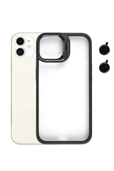 Tech&bello accessories iphone 11 Kılıf Kamera Standlı +Lens koruyuculu Kapak ürün görseli 1