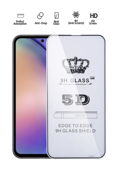 Tntech Samsung A54 Uyumlu Tam Kapatan Temperli Kırılmaz Ekran Koruyucu ürün görseli 1