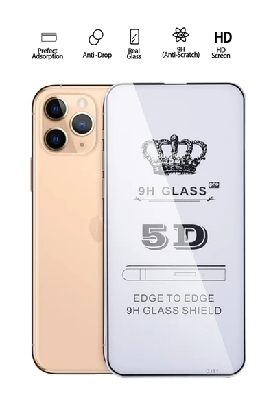 Tntech İPHONE 11 PRO UYUMLU TAM KAPATAN  EKRAN KORUYUCU  TAMPERLİ KIRILMAZ CAM ürün görseli 1