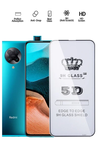 Tntech XİAOMİ REDMİ K30 PRO UYUMLU TAM KAPATAN EKRAN KORUYUCU TAMPERLİ KIRILMAZ CAM ürün görseli 1