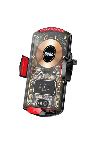 Tech&bello accessories A6 Kızılötesi Sensörlü Dokunmatik Kablosuz Şarj Ve Araç Tutucağı Metal Klipsli ürün görseli 1