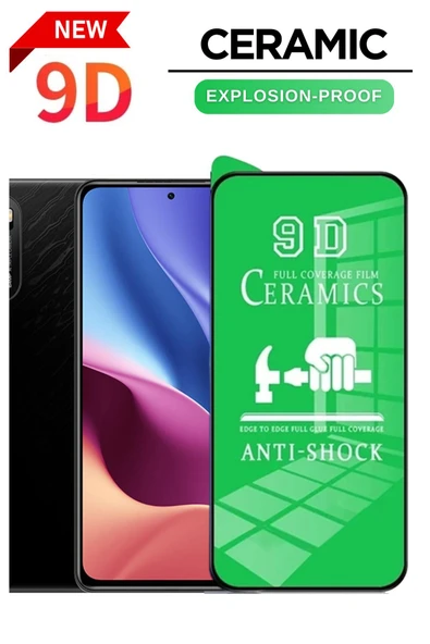 Tntech XİAOMİ REDMİ K40 PRO UYUMLU TAM KAPATAN ESNEK SERAMİK EKRAN KORUYUCU KIRILMAZ CAM ürün görseli 1