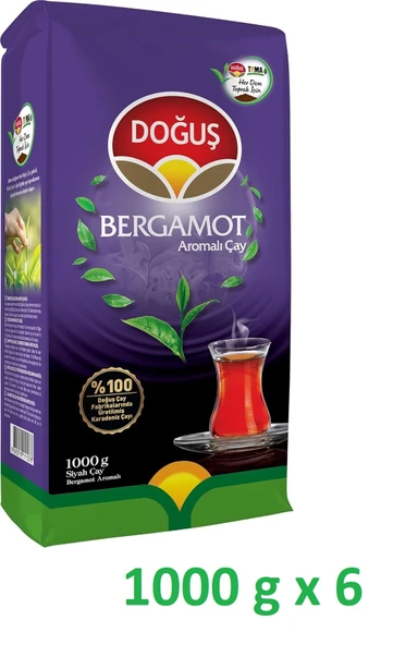 Doğuş Bergamot Aromalı Çay 1000 g x 6 adet ürün görseli 1