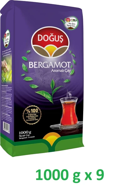 Doğuş Bergamot Aromalı Çay 1000 g x 9 adet ürün görseli 1
