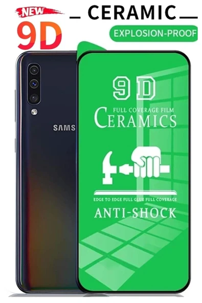 Tntech SAMSUNG A50 UYUMLU TAM KAPATAN ESNEK SERAMİK EKRAN KORUYUCU KIRILMAZ CAM ürün görseli 1