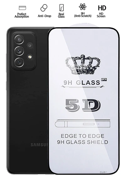 Tntech SAMSUNG A72 UYUMLU TAM KAPATAN EKRAN KORUYUCU TAMPERLİ KIRILMAZ CAM ürün görseli 1