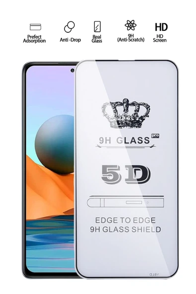 Tntech XİAOMİ REDMİ NOTE 10 PRO UYUMLU TAM KAPATAN EKRAN KORUYUCU TAMPERLİ KIRILMAZ CAM ürün görseli 1