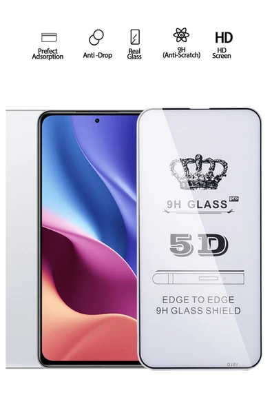 Tntech Xiaomi Redmi K40 Pro Plus Uyumlu Tam Kapatan Temperli Ekran Koruyucu - Kırılmaz Cam ürün görseli 1
