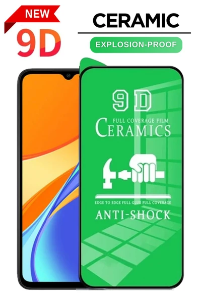 Tntech XİAOMİ REDMİ 9C UYUMLU TAM KAPATAN ESNEK SERAMİK EKRAN KORUYUCU KIRILMAZ CAM ürün görseli 1