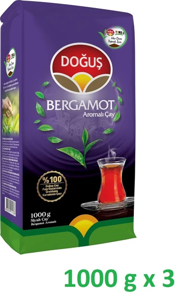 Doğuş Bergamot Aromalı Çay 1000 g x 3 adet ürün görseli 1