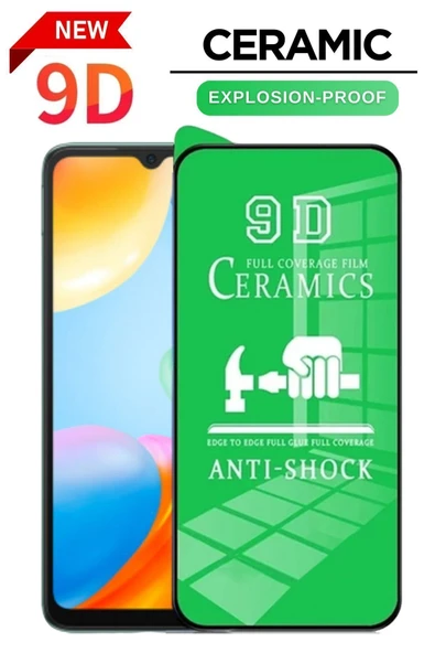 Tntech Xiaomi Redmi 10c Uyumlu Tam Kapatan Esnek Seramik Ekran Koruyucu Kırılmaz Cam ürün görseli 1
