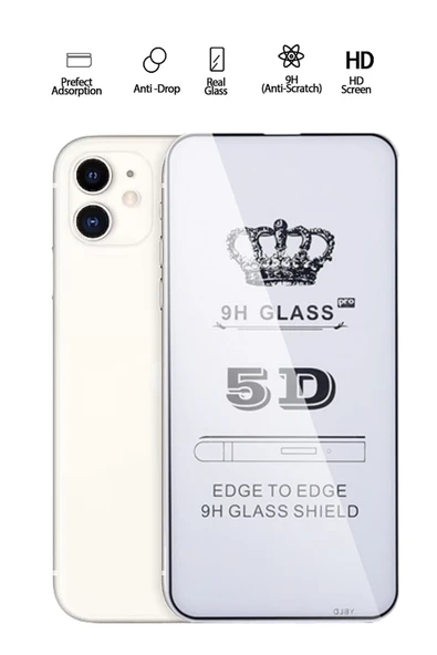 Tntech İPHONE 11 UYUMLU TAM KAPATAN EKRAN KORUYUCU TAMPERLİ KIRILMAZ CAM ürün görseli 1