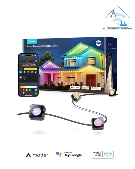 Govee Permanent Dış Mekan Aydınlatma 30M H705E311 ürün görseli 1