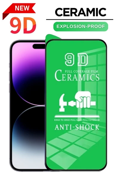 Tntech İphone 14 Ve 13 Uyumlu Tam Kapatan Esnek Seramik Ekran Koruyucu Kırılmaz Cam ürün görseli 1