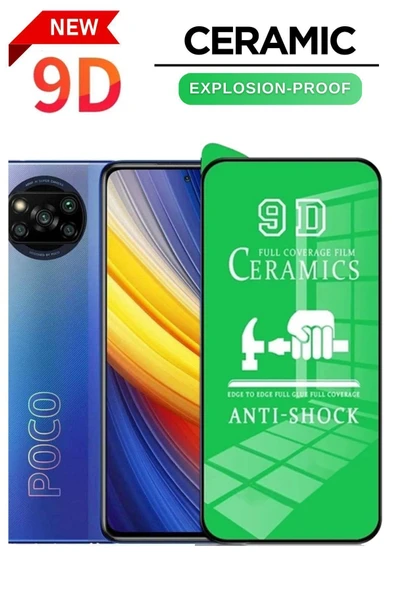 Tntech Poco X3/x3 Pro/x3 Nfc/x3 Gt Uyumlu Tam Kapatan Esnek Seramik Ekran Koruyucu - Kırılmaz Cam ürün görseli 1