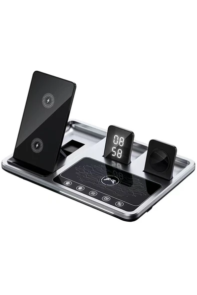 Alstrap R11 3in1 Çoklu Şarj İstasyonu Kablosuz Masa üstü Set Telefon Standı ürün görseli 1