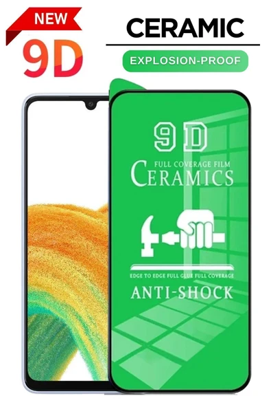 Tntech Samsung A33 Uyumlu Tam Kapatma Esnek Seramik Ekran Koruyucu Kırılmaz Cam ürün görseli 1