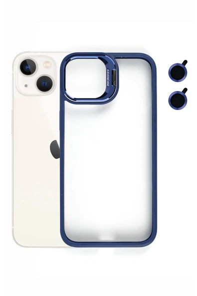 Tech&bello accessories iphone 13 Kılıf Kamera Standlı +Lens koruyuculu Kapak ürün görseli 1