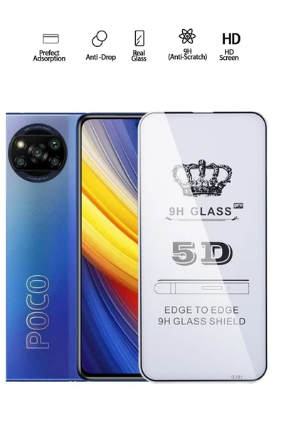 Tntech Poco X3/x3 Pro/x3 Nfc/x3 Gt Tam Kapatan Temperli Ekran Koruyucu - Kırılmaz Cam ürün görseli 1