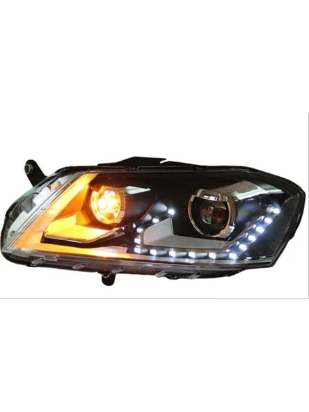 Volkwagen Passat B7   2011-2014  Uyumlu Mercekli LED Far ürün görseli 1