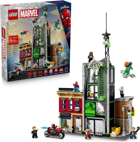 LEGO 76324  Marvel Örümcek Adam, Oscorp'a Karşı ürün görseli 1