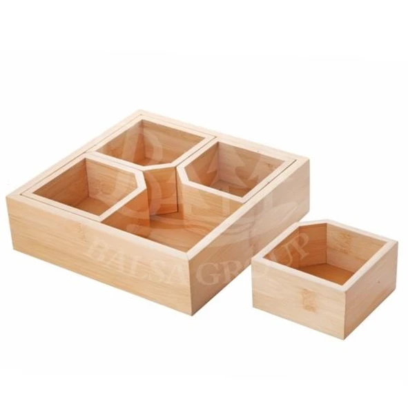 BAMBU SUNUMLUK 22X22X6.5 ürün görseli 1