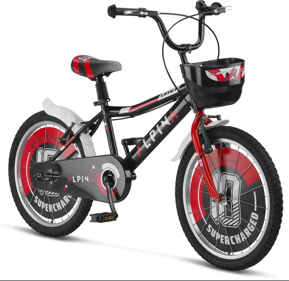 ÜMİT 2047 ALPINA-M-BMX-V-ERKEK ÇOCUK BİSİKLETİ V 20 JANT SİYAH KIRMIZI ürün görseli 1