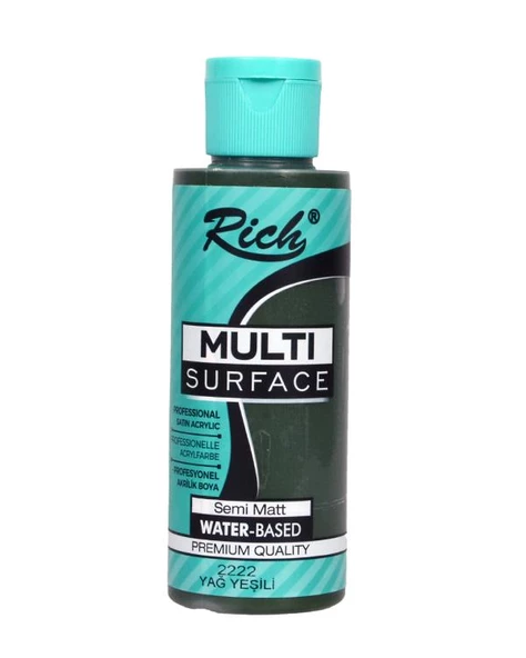Rich Multi Surface Akrilik Boya Yağ Yeşili 120cc ürün görseli 1