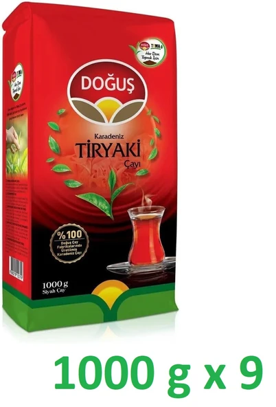 Doğuş Karadeniz Tiryaki Çay 1000 g x 9 adet ürün görseli 1
