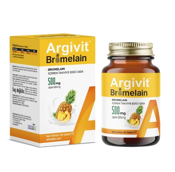 Argivit Bromelain 500 mg 60 Tablet ürün görseli 1
