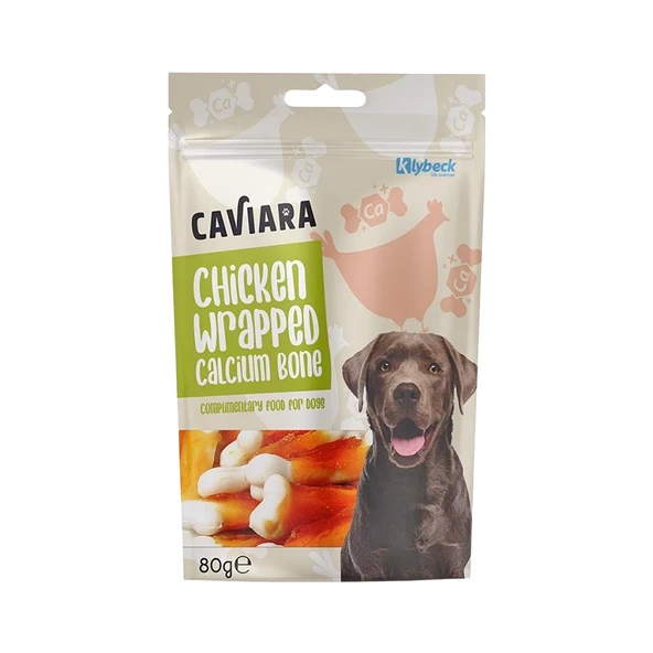 Caviara Tavuk Sarılı Etli Çiğneme Çubukları 80 Gr ürün görseli 1