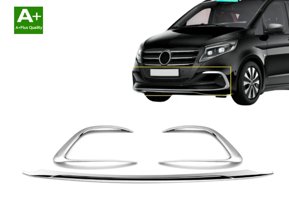 MERCEDES VİTO W447 ÖN TAMPON ALT ÇITASI KROM 2024 2025 2026 2027 ürün görseli 1